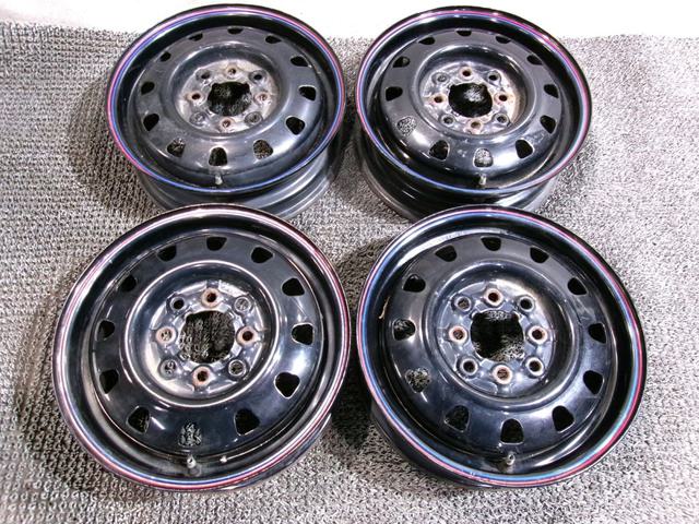 【中古】★激安!★社外 13インチホイール 4J+40 4穴マルチ PCD100 PCD114.3 4本 / R11-1063