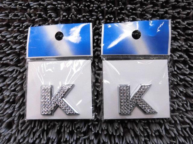 【中古】★新品★社外 メッキ 立体 文字 エンブレム ステッカー シール アルファベット ラインストーン ..