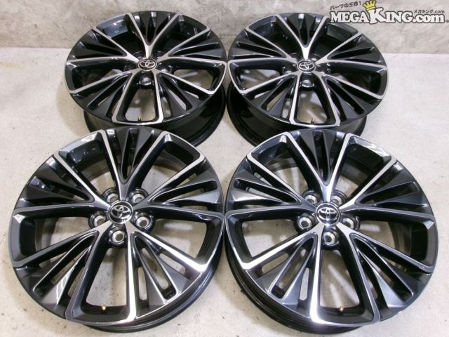 【中古】MXWH60 60系 プリウス Zグレード 純正 19インチホイール 6.5J+40 5穴 PCD114.3 4本 MXWH61 等 / 4S12-755