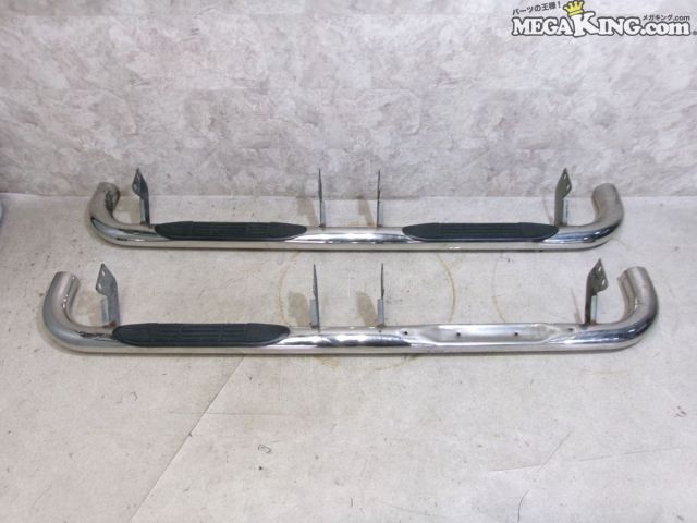 【中古】ハマー H2 社外 サイドステップ ステンレス メッキ 中空 左右 / S3-1190