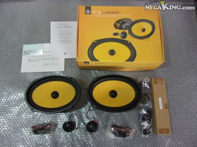 【中古】★未使用★JL AUDIO C1-690 スピーカー ツイーター 楕円 2way コンポーネン...