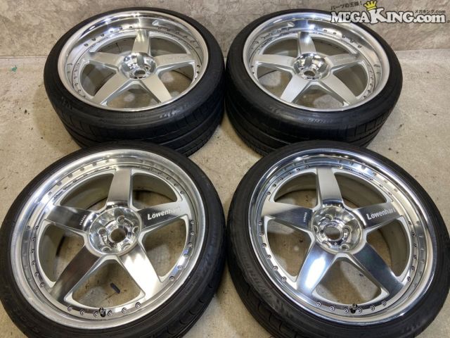 【中古】★送料無料 鍛造★Lowenhart レーベンハート SR5 19インチホイール 9J 26 20インチ 10.5J 20 5穴 PCD108 Ferrari F430 にて使用 / T5-1829