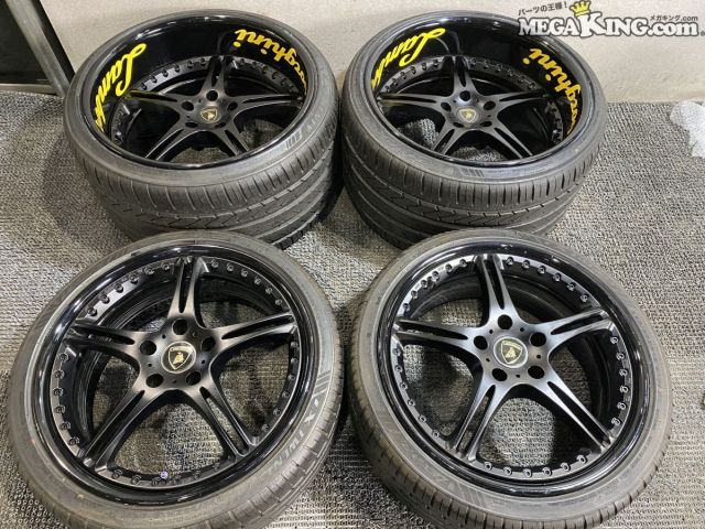 【中古】★送料無料★SSR WERFEN ヴェルフェン GT-03 19インチホイール 9J+47 20インチ 13J+8 5穴 PCD120 4本 ムルシエラゴ にて使用 / T5-1870