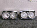 【中古】GC10 スカイライン ハコスカ 純正 ノーマル ハロゲン ヘッドライト ベゼル 4灯 左右セット 3450 3451 / 4S9-877
