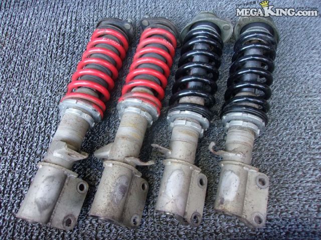 【中古】KK3 ヴィヴィオ VIVIO 2WD 社外 フルタップ 車高調 TEIN CRAFTZ スプリング 1台分 / 4KT3-358