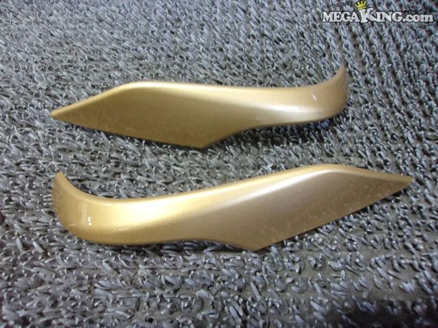 【中古】★希少★NHP10 アクア 前期 COOL GOLD クールゴールド (G's除く) 純正 ノーマル ドアミラーカバー 左右 / 4T3-831