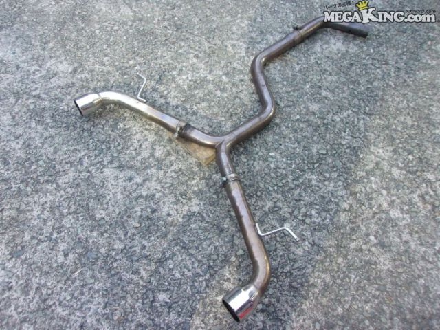 【中古】VW フォルクスワーゲン ゴルフ7.5 社外 オールステンレス マフラー ストレート 直管 / S11-1136