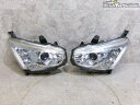 【中古】LA400K コペン ローブ 純正 ノーマル フロント LED ヘッドライト ランプ レンズ 左右 KOITO 100-69006 ポジションLED点灯OK / 2S6-551