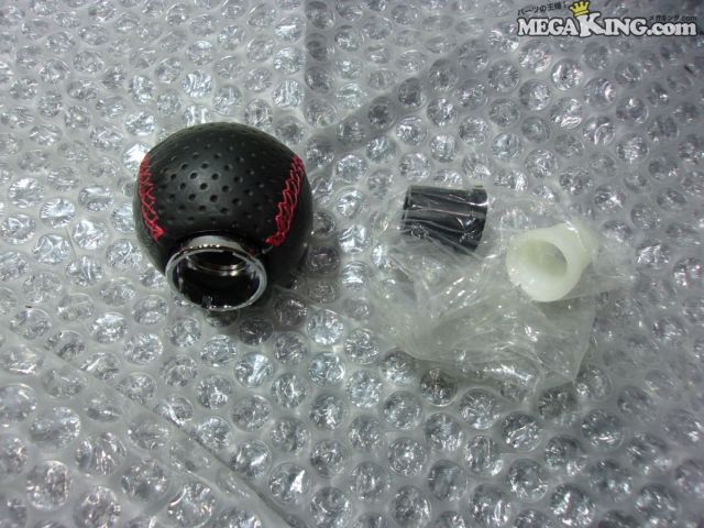 【中古】RAZO シフトノブ レッドステッチ M8 M10 M12 CT9A ランサーエボリューション 等 / S5-979(2)