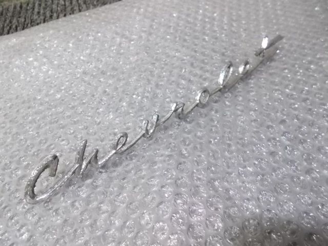 【中古】★激安!★シボレー 58 インパラ 純正 ノーマル エンブレム Chevrolet / Q4-1163