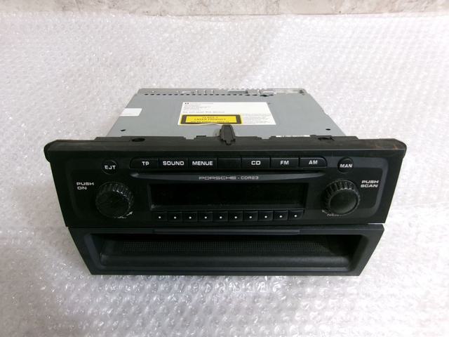 【中古】★激安!★PORSCHE ポルシェ 957 カイエン 純正 CDR23 HARMAN BECKER CDデッキ プレーヤー オーディオ 1DIN 7L5035186H / 2R5-975