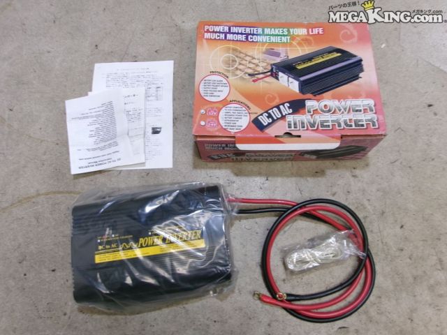 【中古】★未使用★社外 DC TO AC パワーインバーター 車載インバーター DC12V→AC100V 12V 1200W / 2S9-800