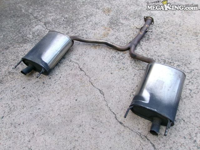 【中古】GRS180 クラウン 純正 ノーマル マフラー 左右出し SANGO 23108 13124 / 4S9-593