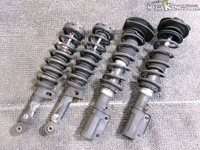 【中古】PORSCHE ポルシェ 911 993 純正 車高調整式サスペンション 減衰固定 1台分 99334304103 99334304203 993333...