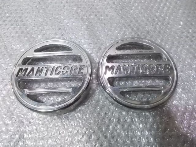 【中古】★激安!★HUMMER ハマー H2 MANTICORE マンティコア フォグカバー デイライトカバー メッキ 左右セット / Q6-1016