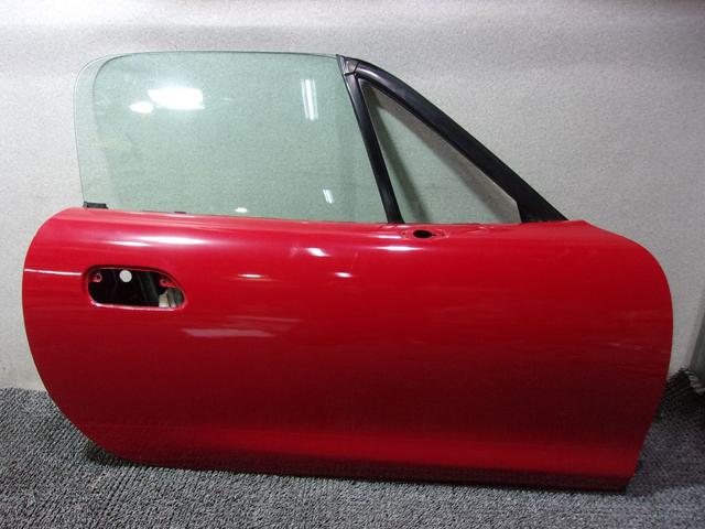 【中古】★激安!★NB6C ロードスター 前期 純正 ノーマル ドア 赤系 右 運転席 ガラス付 / R11-499