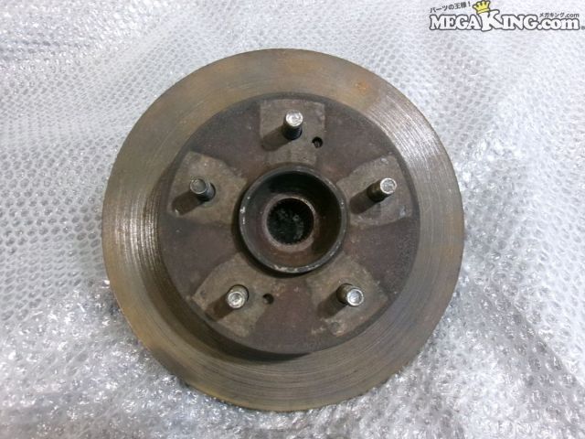 【中古】S14 シルビア 純正 ノーマル リアハブ ハブベアリング ブレーキローター 255mm 5穴 S13 等 / S9-174