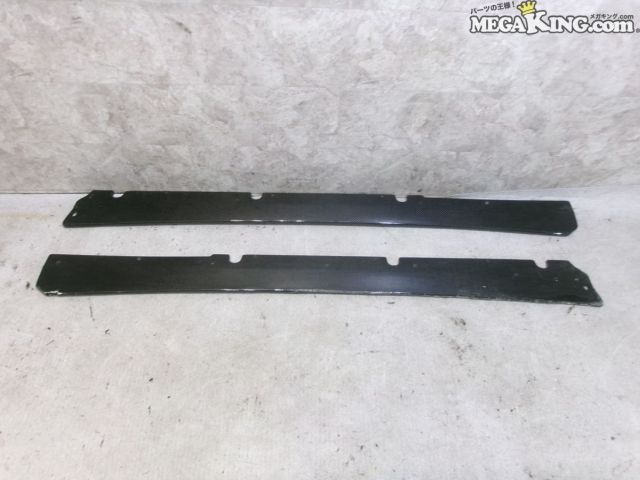 【中古】AP1 S2000 amis アミス カーボン サイドディフューザー サイドステップ エアロ 左右 AP2 等 / T3-1379
