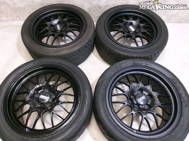 【中古】★送料無料 鍛造★マツダ 純正 OP BBS 17インチホイール 8.5JJ+50 5穴 PCD114.3 FORGED 4本 FD3S RX-7 にて使用 / 2S10-444