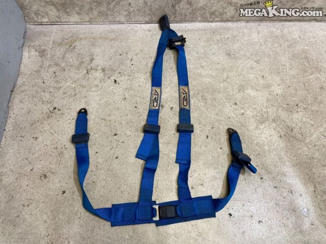 【中古】ARD シートベルト 2インチ ブルー レーシングハーネス / T6-342