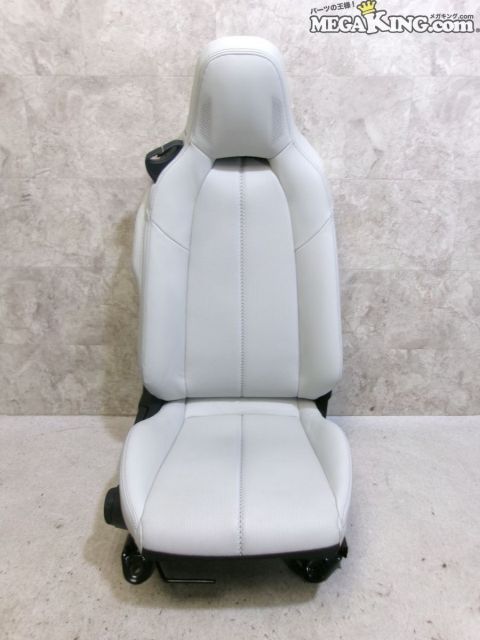 【中古】★美品★ND5RC ロードスター レザーパッケージ ホワイトセレクション 純正 シート 右 シートレール 付 BOSE スピーカー 動作OK / T1-613