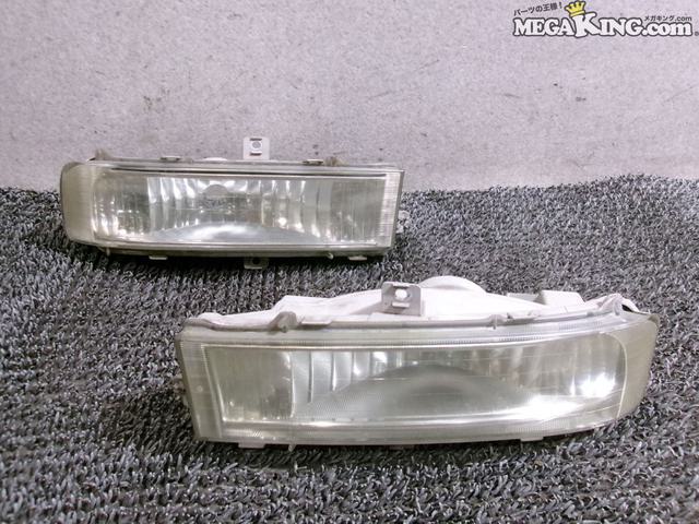 【中古】L350S タント カスタム 純正 ノーマル ハロゲン フォグランプ フォグライト レンズ 左右セット..