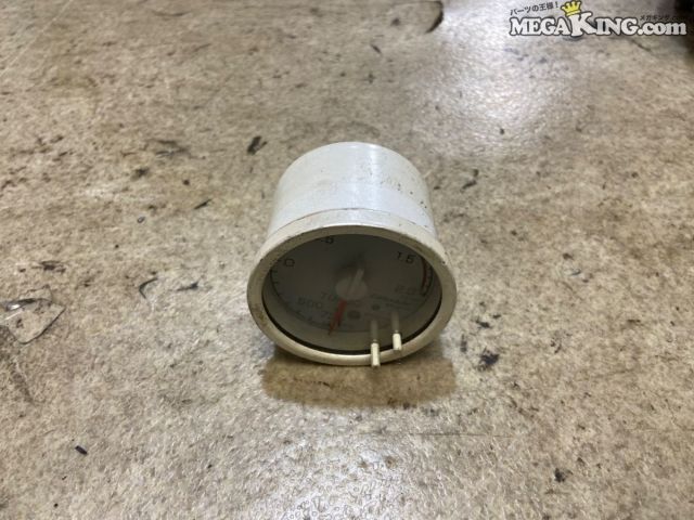 【中古】TRUST トラスト GReddy グレッディ メーター ターボ計 ブースト計 60φ 追加メーター ホワイト NTU-13101 / 2T6-1222