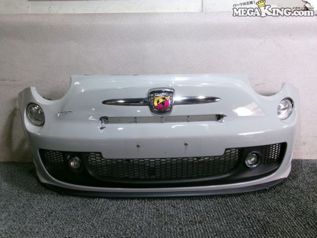 【中古】FIAT フィアット ABARTH アバルト 595 シリーズ3 前期 純正 フロントバンパー フォグランプ 付 735465484 アバルト500 等...