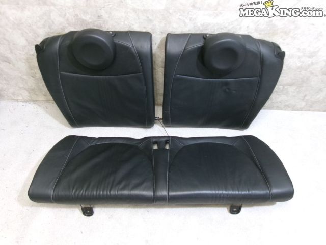 【中古】FIAT フィアット アバルト 595 純正 リヤ リア シート 後部座席 ブラック レザー / S9-1608