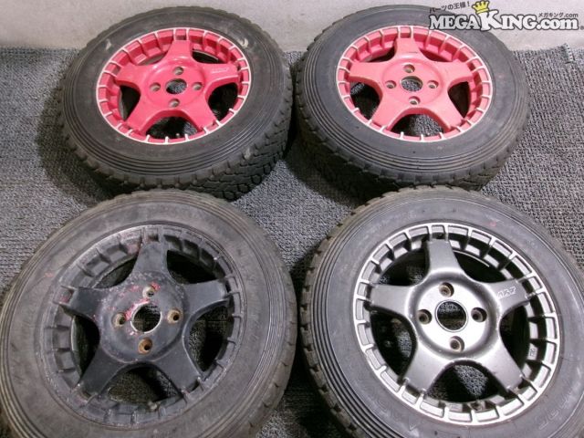 【中古】ART YOKOHAMA ヨコハマ ADVAN RALLY アドバンラリー 15インチホイール 6J+45 4穴 PCD114.3 4本..