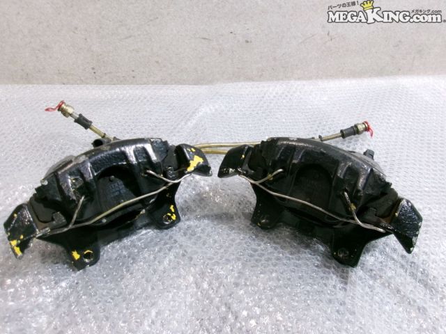 【中古】アルファロメオ 156 TS 純正 BOSCH ボッシュ フロント ブレーキ キャリパー 左右 メッシュホース パッドセンサー 付 FN54/22 / ...