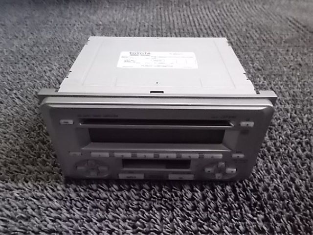 【中古】★激安!★トヨタ 純正 FH-M8007ZT CDプレーヤー カセットデッキ レシーバー オーディオ 2DIN 08600-00G60 / 2J10-148