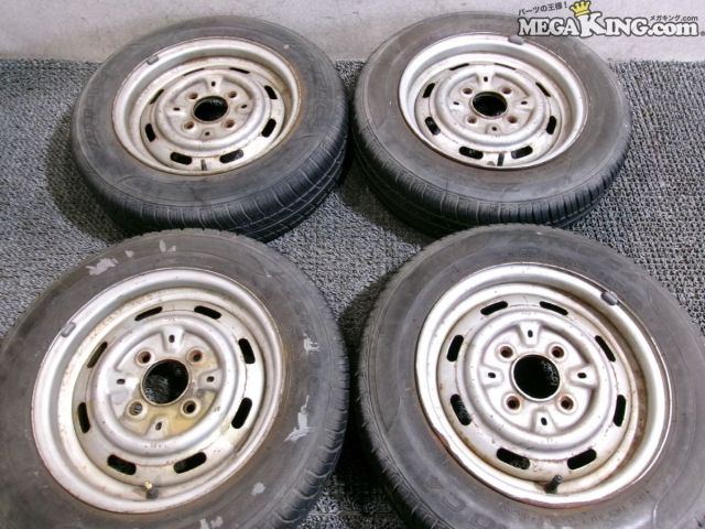 【中古】ローバーミニ 純正 12インチホイール 4.5J+32 4穴 PCD101.65 4本 / 2S10-1428