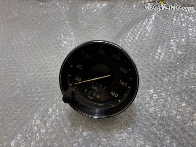 【中古】VW フォルクスワーゲン 空冷ビートル 純正 VDO スピードメーター 160km/h 走行距離約27,082km / 2T5-130