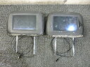 【中古】★激安!★社外 ヘッドレストモニター リアモニター ディスプレイ 後席モニター ブラック 左右 セット 汎用 / J6-1272
