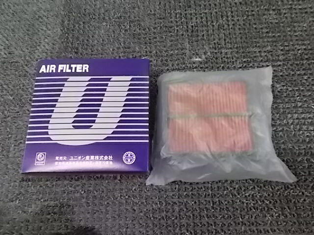 Rakuten - 【中古】★新品!★ユニオン産業 エアーフィルター エアクリーナー A-588V GD1/2/3/4 フィット L13A L15A GJ1/2 エアウェイブ L15A / 2J6-587