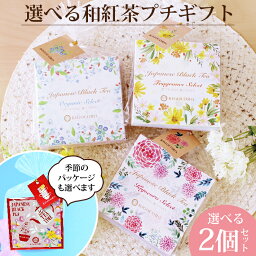 紅茶 選べる2個セット 和紅茶 セレクトパック（2.5g×4種類） 送料無料 メール便 ポスト投函きごころ 紅茶 ティーバッグ 国産 お茶 リラックス 無添加 まとめ割 おしゃれ プレゼント ご挨拶 個包装 お返し ギフト 食べ物以外 ストレート 無糖 飲み比べ プチギフト 水出し 2024