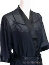 【 茶色XL 赤色L 黒色M / L / XL 】 シルク ローブ & スリップ レディース 無地 シフォンの透けガウン ( ブラウン レッド 黒 ) 【 送料...