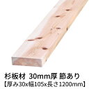 杉板 厚み30mm×幅105mm×長さ1200mm 2枚入り 節有り 無塗装 乾燥材 プレーナー仕上げ Δ 杉板材 杉 板材 板 木材 無垢板 桟木 小割材 角材 無垢材 節あり diy 日曜大工 天然木 材料 スギ 工作 学園祭 文化祭 木 材木 厚み3cm 国産 Δ