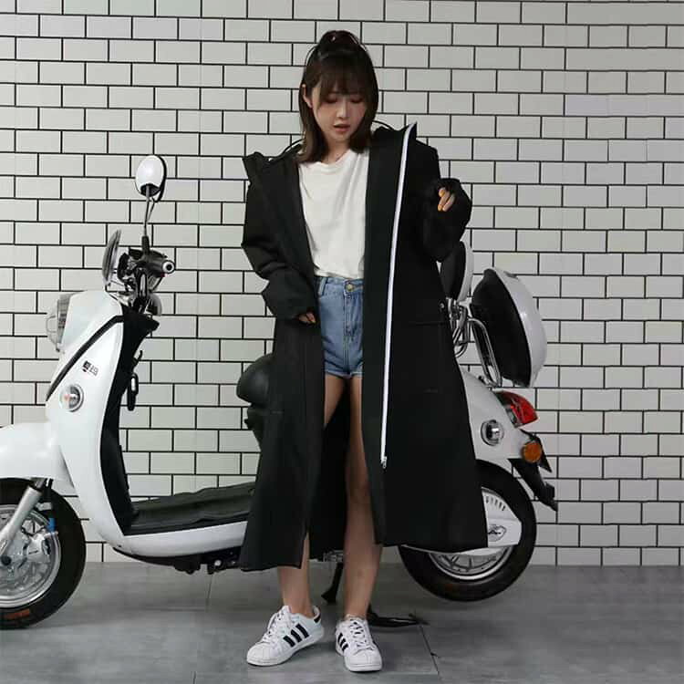 防水 ロング丈 レディース 通勤 自転車 ポンチョ レインコート レインウェア レインポンチョ リュック対応 おしゃれ 二重ツバ付き 透明バイザー付き アウトドア 軽量 キャンプ マ濡れない バイク 通学 メンズ 梅雨対策 男女兼用 kii-market-10020324 キイマーケット サンプル画像3