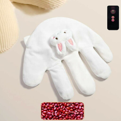 トントン クッション 快眠 グッズ 小豆充填インナー 小豆充填インナー 電動寝かしつけぬいぐるみ 電動式 ぬいぐるみ 寝かしつけ用 赤ちゃん 手 指が動き リモコン付き 手ひら 驚いた防止 添い寝 夜泣き対策 電子レンジ対応 出産祝い