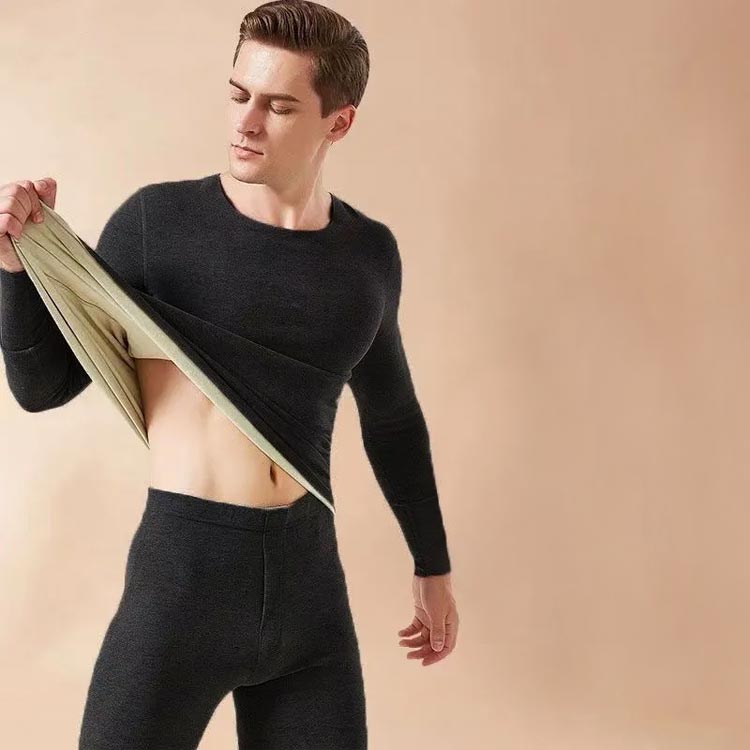 インナー 上下セット 2点セット ストレッチ メンズインナー ヒートテック タイト アンダーウェア 長袖シャツ 男性用 インナー 肌着 秋冬 インナーウェア 防寒インナー無地 防寒 裏起毛 厚手 保温