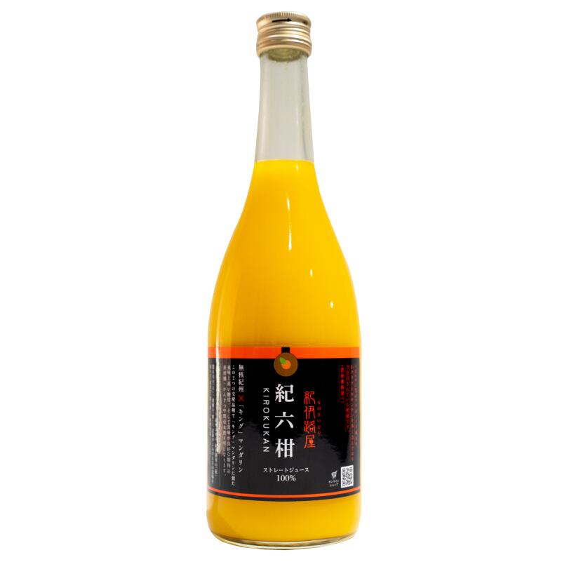 和歌山 紀伊路屋 紀六柑（かんきつ中間母本農6号） ストレートジュース 720ml