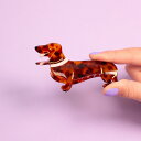 coucou suzette ククシュゼット Dachshund Hair Claw ヘアクリップ ヘアアクセサリー coucousuzette レディース ヘアアクセ かわいい おしゃれ 可愛い アクセ ギフト 小物 プレゼント 公式 正規 クリップ キッズ 子供用 結婚式 ハーフアップ
