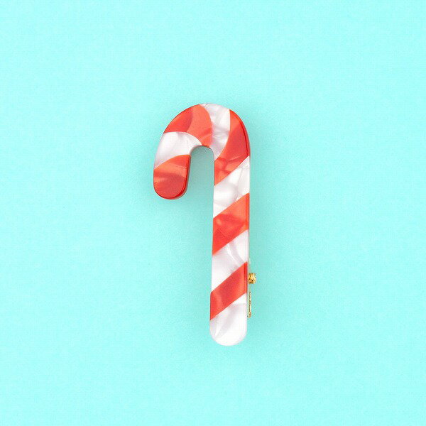 coucousuzette ククシュゼット Candy Cane Hair Clip ヘアクリップ ヘアアクセサリー レディース ヘアアクセ かわいい おしゃれ キュート ユニーク カラフル 可愛い アクセ ギフト 小物 プレゼント ミニ 公式 正規 クリップ キッズ 子供用 結婚式