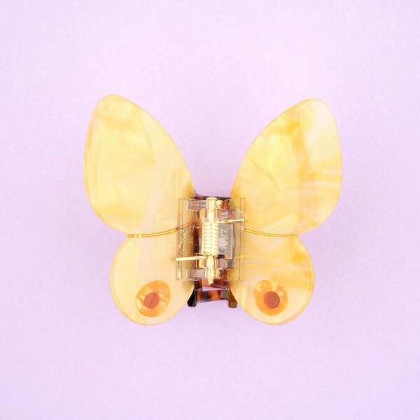 coucou suzette ククシュゼット Yellow Butterfly Hair Claw ヘアクリップ ヘアアクセサリー coucousuzette ...