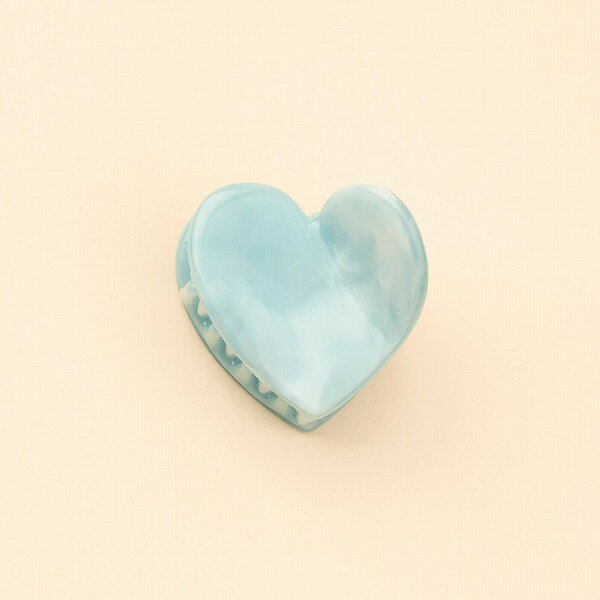 coucou suzette ククシュゼット Blue Heart Mini Hair Claw ヘアクリップ ヘアアクセサリー coucousuzette レ...