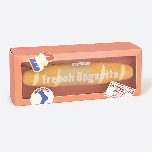 eatmysocks　イートマイソックス　French Baguette　靴下　ユニセックス ソックス レディース メンズ カラフル ユニーク クリエイティブ ギフト プレゼント