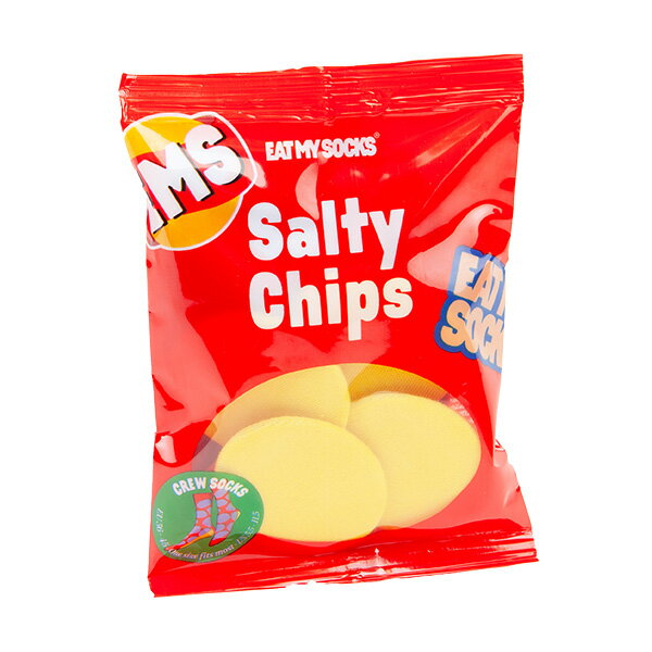 eatmysocks　イートマイソックス　Salty Chips Red　靴下　ユニセックス ソックス レディース メンズ カラフル ユニーク クリエイティブ ギフト プレゼント