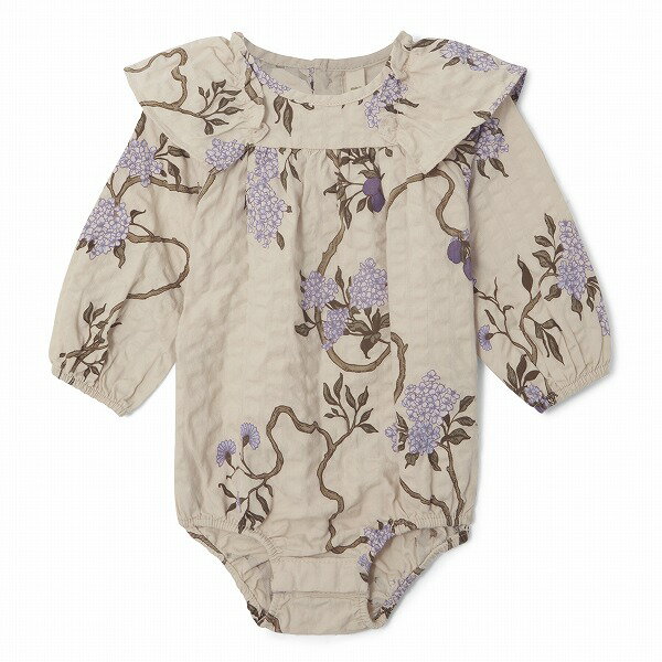 garbo&friends ガルボアンドフレンズ Tree of Life Seersucker LS Romper 長袖ロンパース ベビー服 ベビー ロンパース 子ども服 コットン 子供服 赤ちゃん 女の子 男の子 子供 子ども ギフト プレゼント お祝いのサムネイル